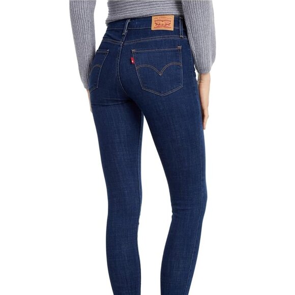 Levi's 711 Skinny Mid Rise Dark Wash Jeans Size 31 x 28 - Picture 3 of 15